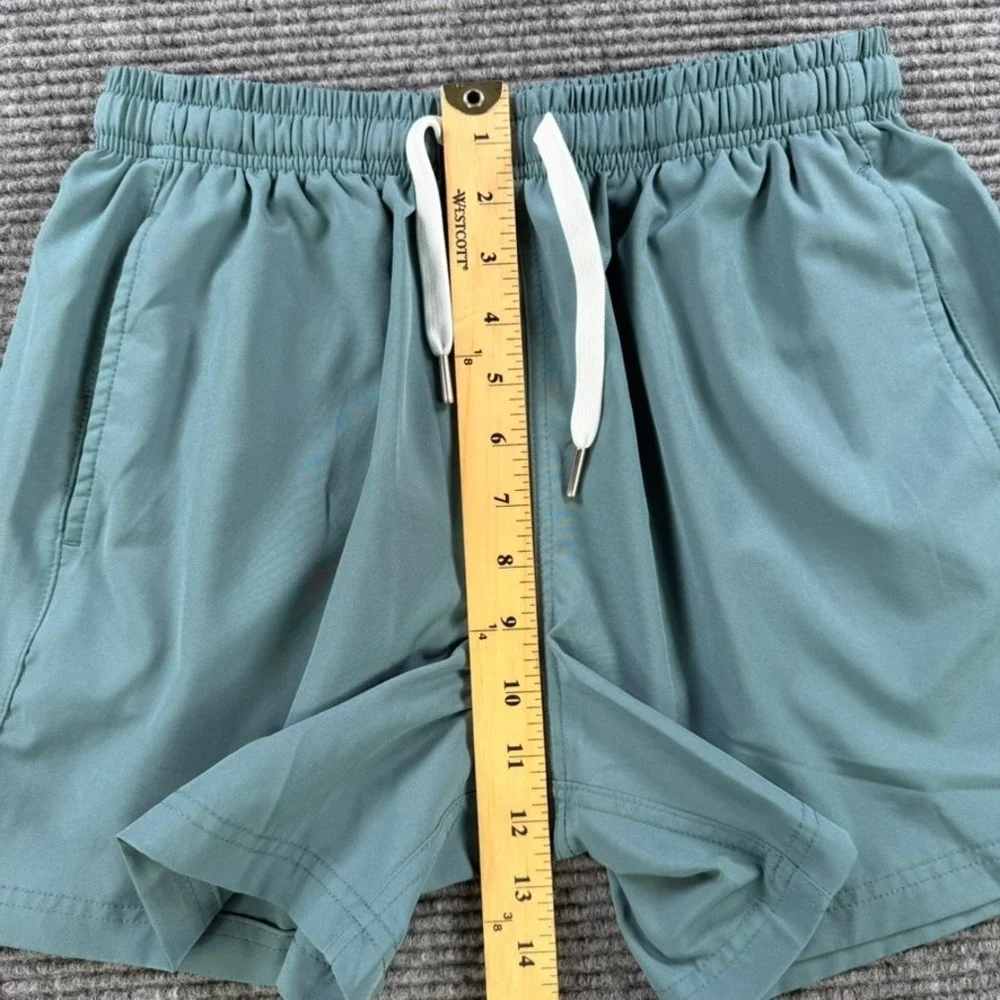 Cove USA Mens 30 Sage Green Hybrid Shorts Athletic Quick Dry Running Zip Pocket